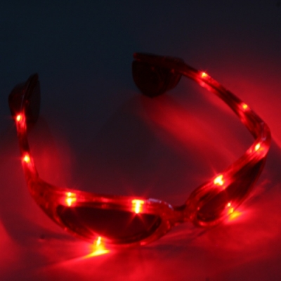 Gafas luminosas LED rojo