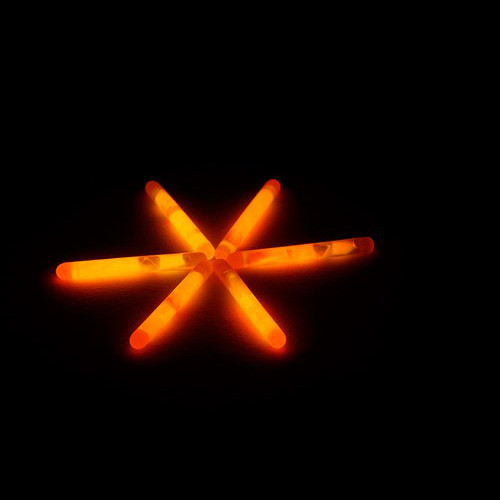 Glowsticks 4 cm naranja 50 piezas