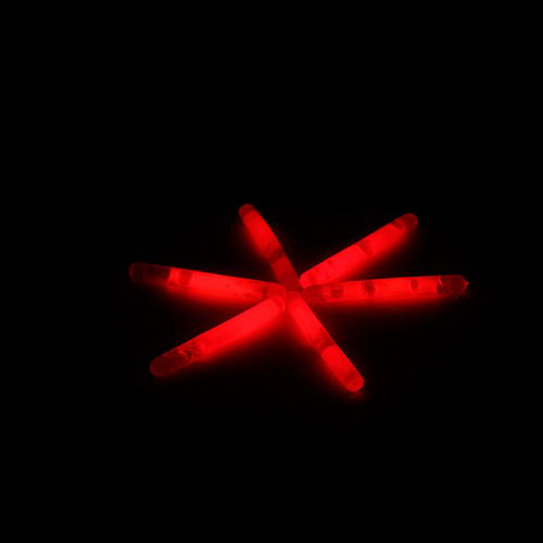 Glowsticks 4 cm rojo 50 piezas