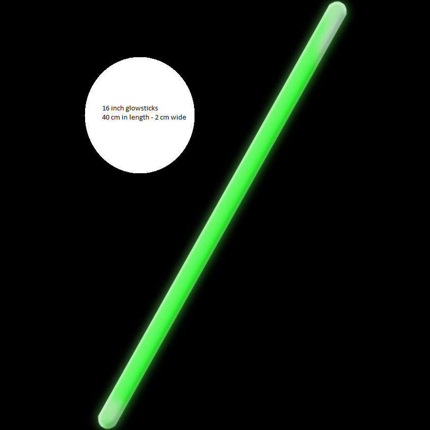 Glowsticks 40 cm verde